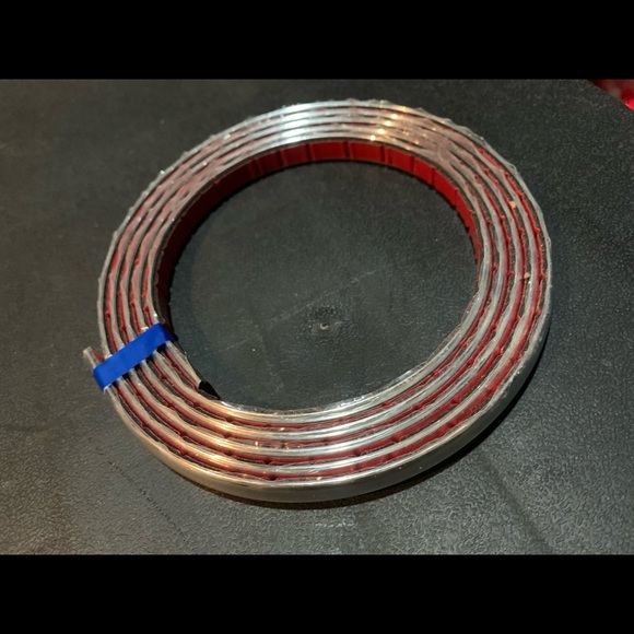 7ft Chrome Adhesive Trim Automotive Decal Silver - Picture 2 of 4